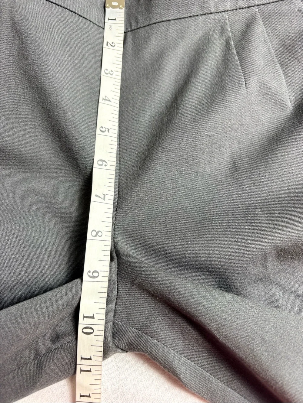 J. Crew Gray Straight-Leg Cropped Dress Pants Side Zipper Size 6